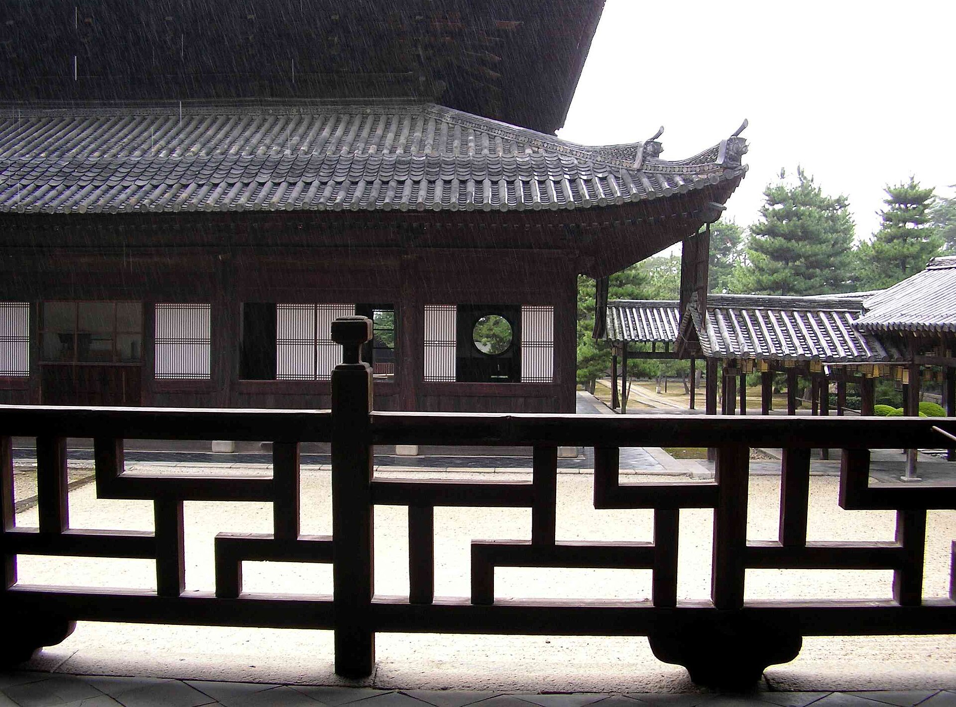 黄檗山萬福寺（京都府宇治市）の回廊の高欄